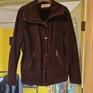 Brackley Women's Dark Brown Leather Jacket